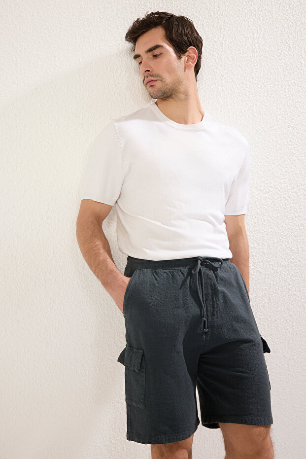 Antrasit Loose Şort & Bermuda TMNSS25SR00007 - 5