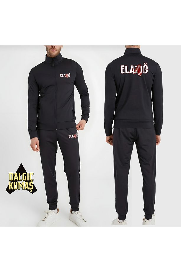 Elazığ Yazılı Dalgıç Kumaş Eşofman Alt Üst Takım - 1