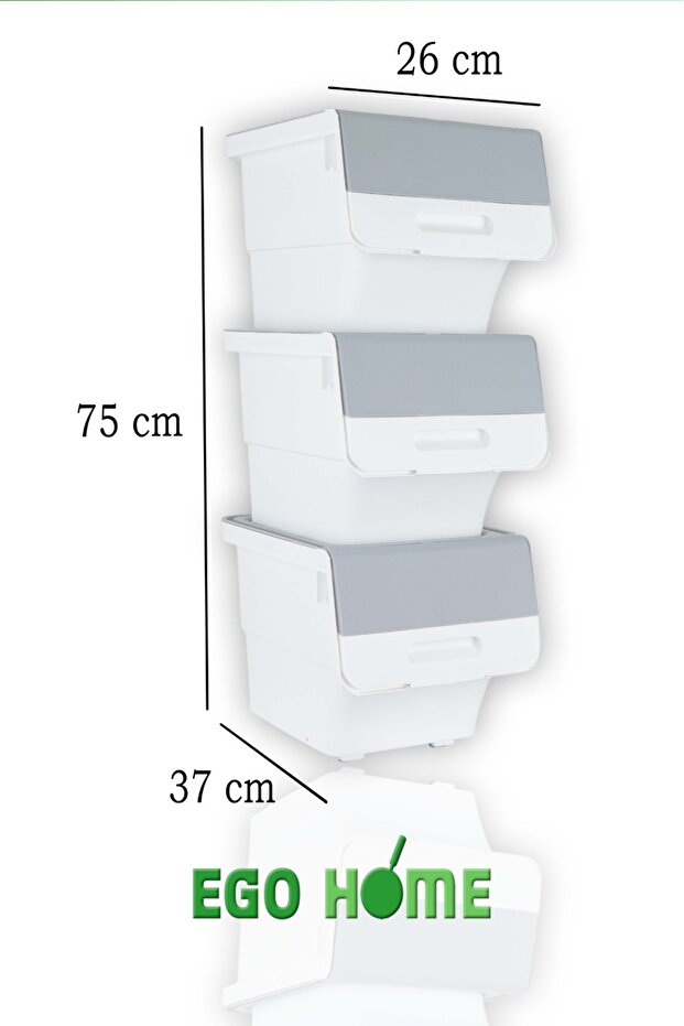 3-Wheeled Toy Organizing Cabinet with Lid Storage Box Toy Basket Multi-Purpose Mote 36 Lt - 3