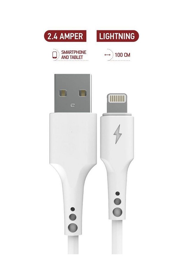 İPHONE 5 - 6 - 7 - 8 - X - 11 - 12 - 13 - 14 USB ŞARJ KABLOSU - 1