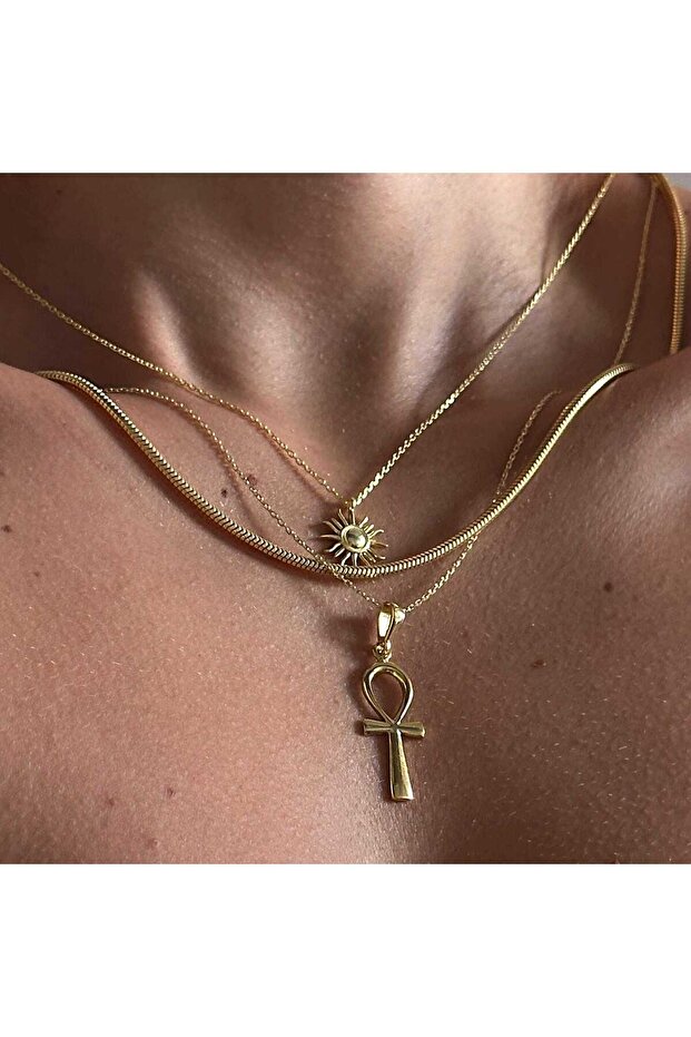 Ankh anahtar kolye - 4