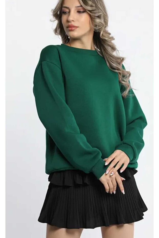 DÜZ VORTEX BEYZİN SWEAT