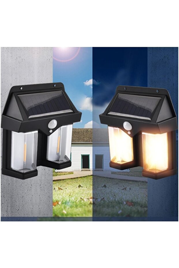 كشاف ضوئي يعمل بالطاقة الشمسية مع مستشعر الحركة - 3