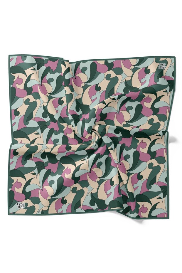 وشاح كريستال لامع بنمط تجريدي - 2