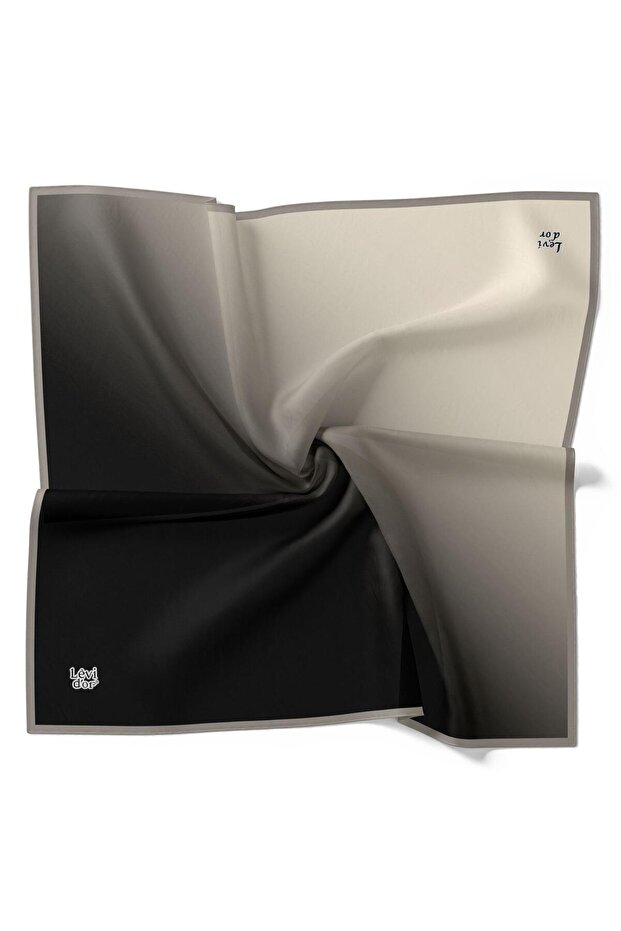 Gradient Pattern Sparkling Crystal Scarf - 3