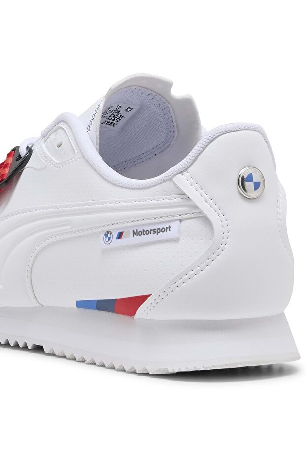 308617 BMW MMS Roma Stradale Erkek Spor Ayakkabı BEYAZ - 5
