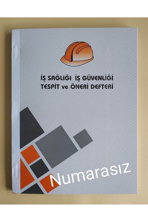 İş Sağlığı Iş Güvenliği Tespit Öneri Defteri 25 Yaprak Numarasız 1 Adet - 1