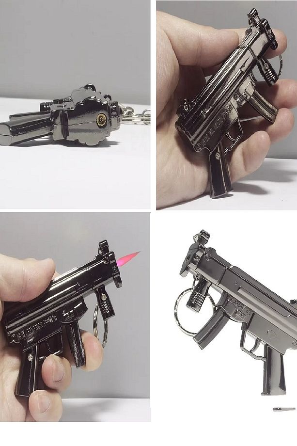 1 Ad Mp5 Makineli Tüfek Figür Çakmak Şık Renkli Çakmak Özel Hediyelik Koleksiyon Çakmak - 3