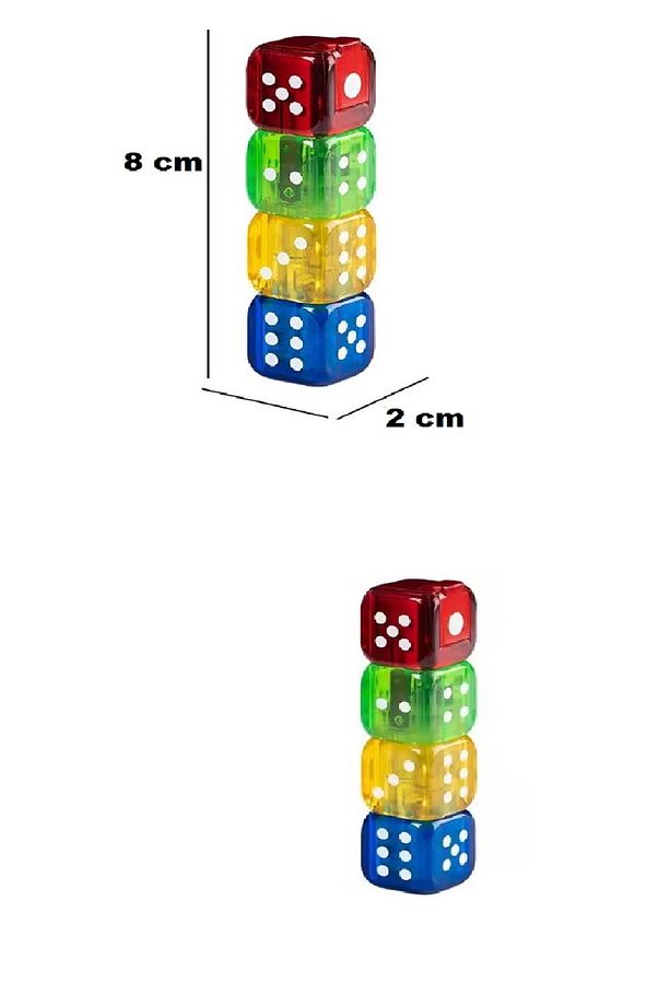 1 Adet Işıklı 4 Zar Figür Çakmak Şık Renkli Çakmak Özel Hediyelik Koleksiyon Çakmak - 5