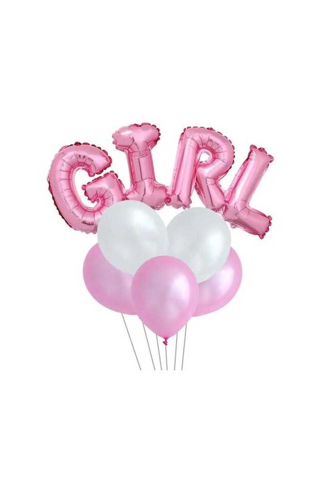 Girl Baby Girl Pink Balloon Set