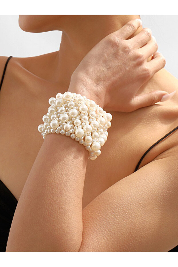 سوار من اللؤلؤ الصناعي - 5