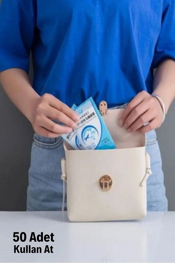 ® 50 Adet Kullan At Pratik Kullanımlı Hijyenik Klozet Kapağı Poşeti - 4