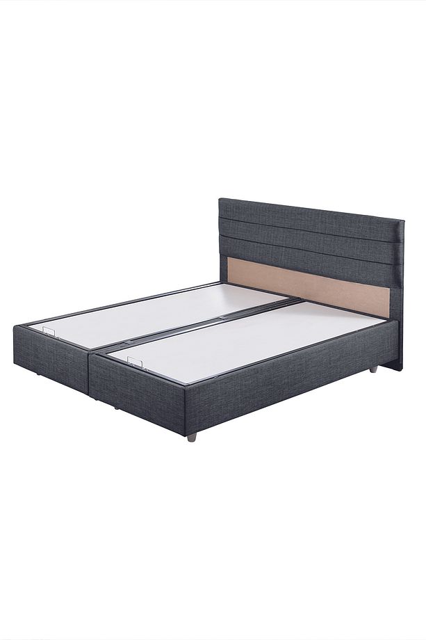 Sofia Ikili Set, Çift Kişilik Baza Başlık Seti, Antrasit - 3