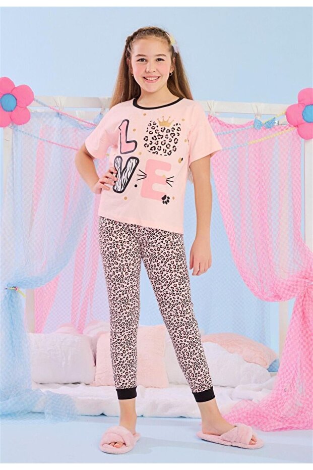 03-10 Years Old Girls' Evolata Half Sleeve Pajama Set