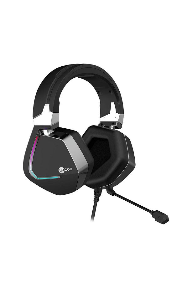 Ht402 Usb Kablolu Surround 7.1 Rgb Led Çıkartılabilir Mikrofonlu Kulak Üstü Gaming Kulaklık Siyah - 4