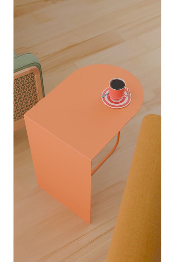 Modern ve Minimalist Yan Sehpa - Yüksek Kalite Çelik, Çok Renkli Seçenekler - 3