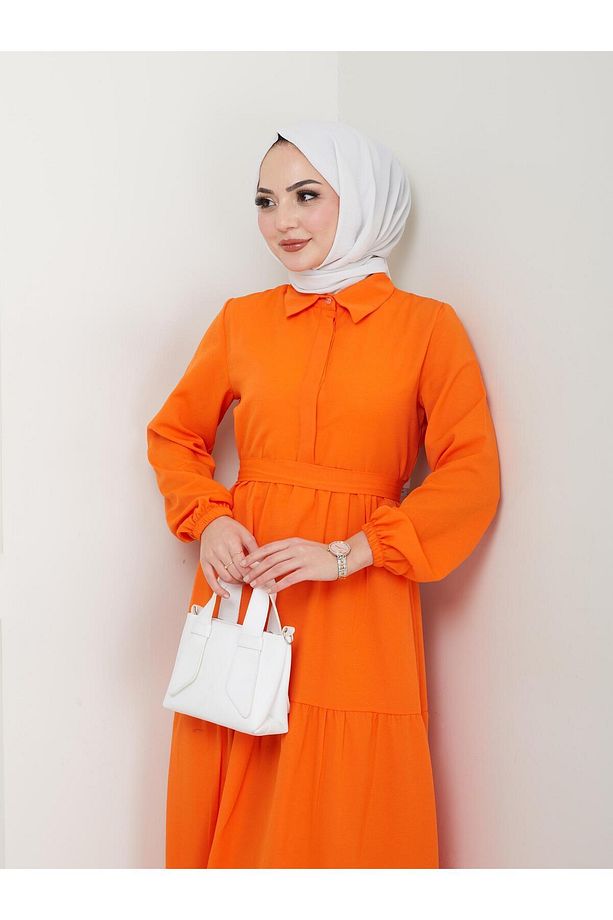 GÖMLEK YAKA ELBİSE - 3