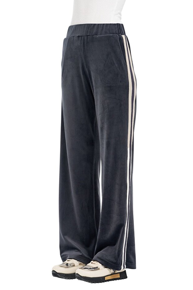 Geniş Paça Yüksek Bel Pantolon - 5