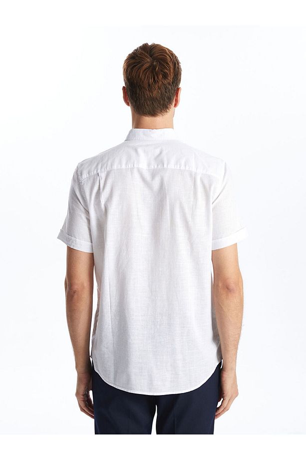 LCWAIKIKI Classic Regular Fit Keten Erkek Gömlek - 4