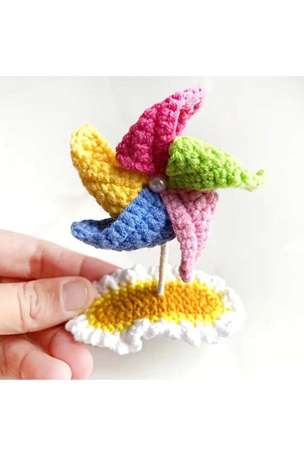Wind rose model handmade knitted cheerful snap buckle niche product organic handmade