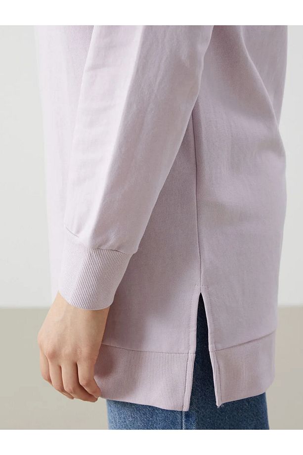 LCW Modest Bisiklet Yaka Kadın Sweatshirt Tunik - 3