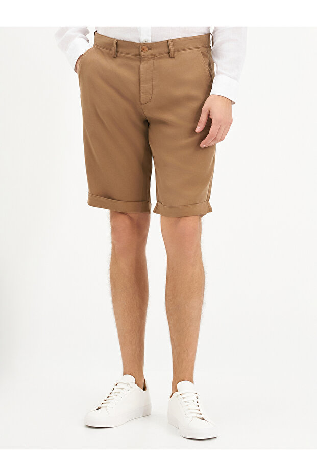 Erkek Casual Şort-Kiremit - 1