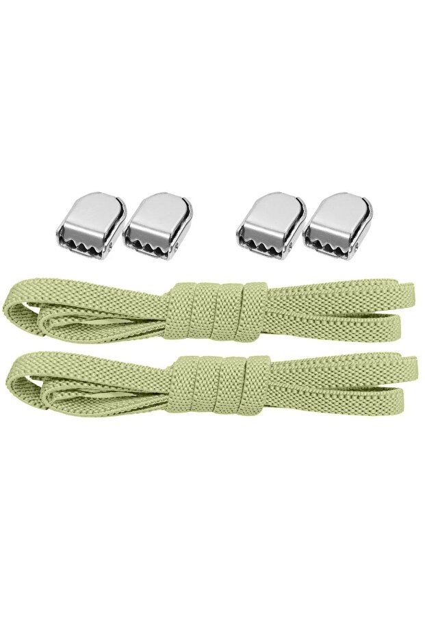 أربطة عملية باللون الأخضر مقاس 6 مم - زوج واحد ذكي وقابل للتعديل - 1