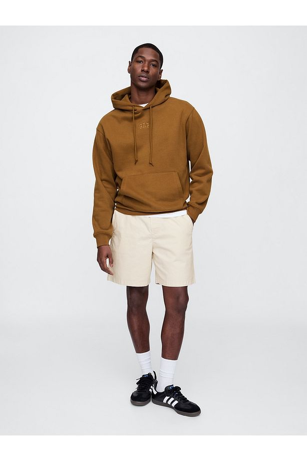 Erkek Bej Stretch Twill Şort - 1
