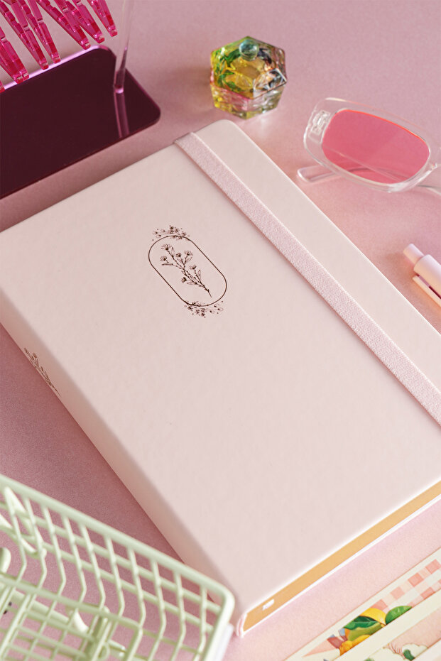 Bujo Vegan Leather Notebook 96 Sheets A5 160 Gr. Striped