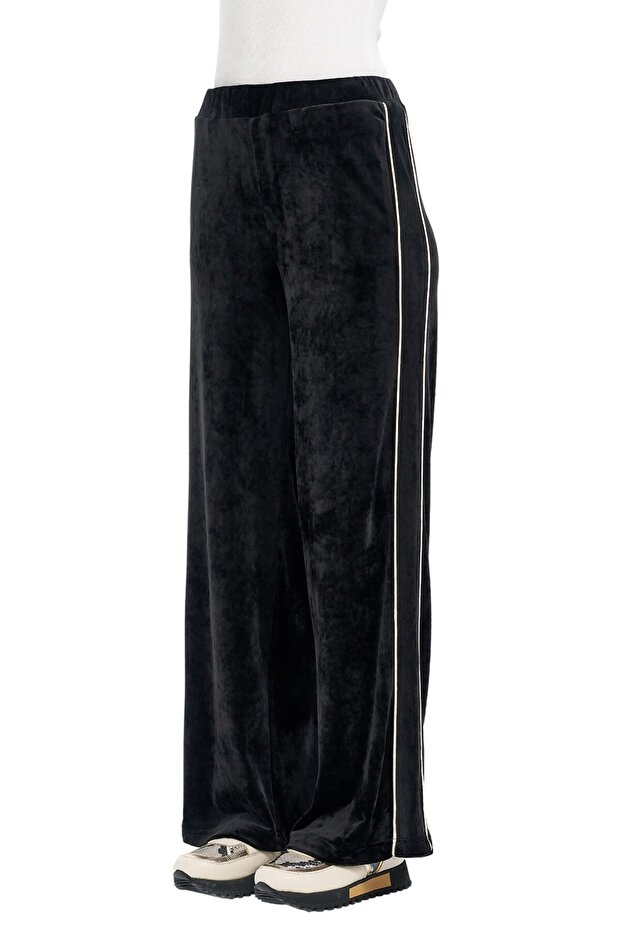 Dik Yaka Çizgili Sweatshirt - 7