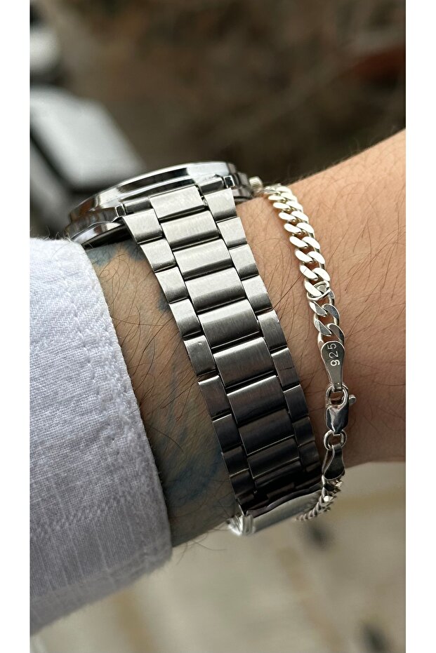 ÇELİK ERKEK KOL SAATİ - 5