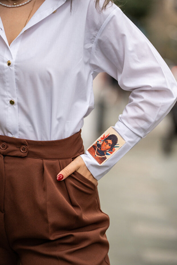 Nomi Beyaz Gömlek - 5