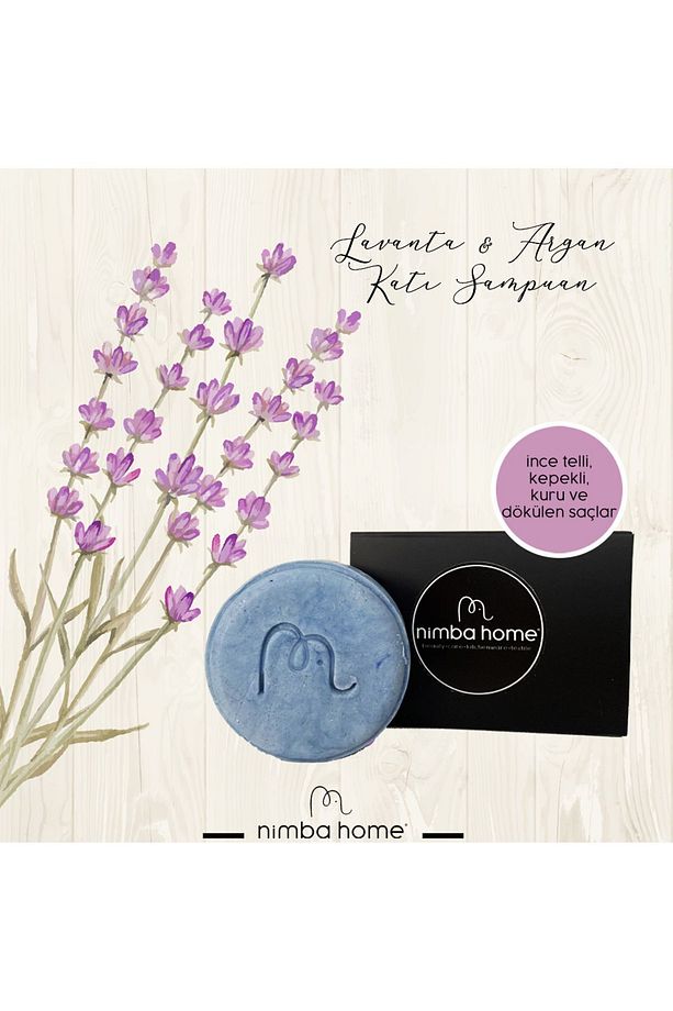 Lavanta & Argan Katı Şampuan 120 Gr, Bitkisel, %100 Doğal El Yapımı - 4