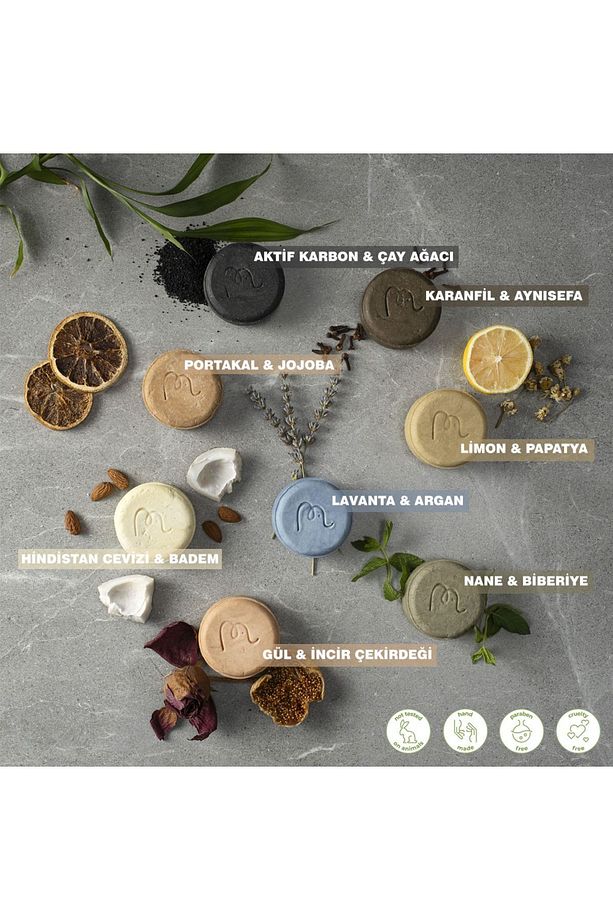 Lavanta & Argan Katı Şampuan 120 Gr, Bitkisel, %100 Doğal El Yapımı - 6