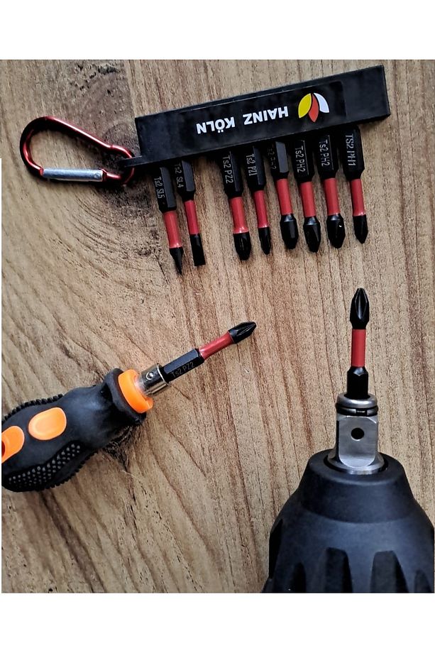 Bits Uç Matkap Ucu Tornavida Ucu Vidalama Ucu Yıldız Profesyonel 10 Lu Ph2 Pz2 Anahtarlıklı - 2