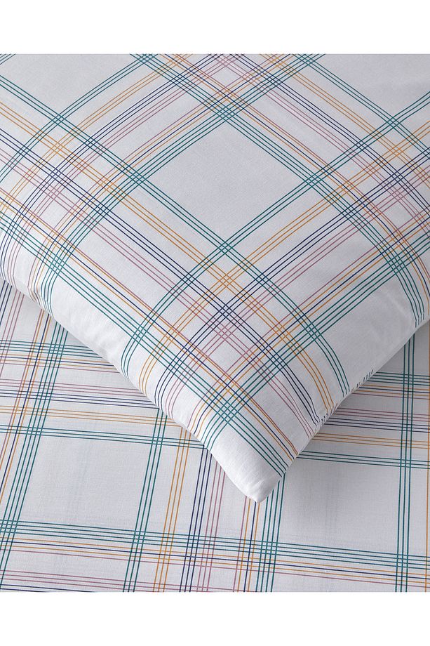 Spektrum Line Pamuklu Tek Kişilik Nevresim Seti 160x220 cm Yeşil-Mavi - 3