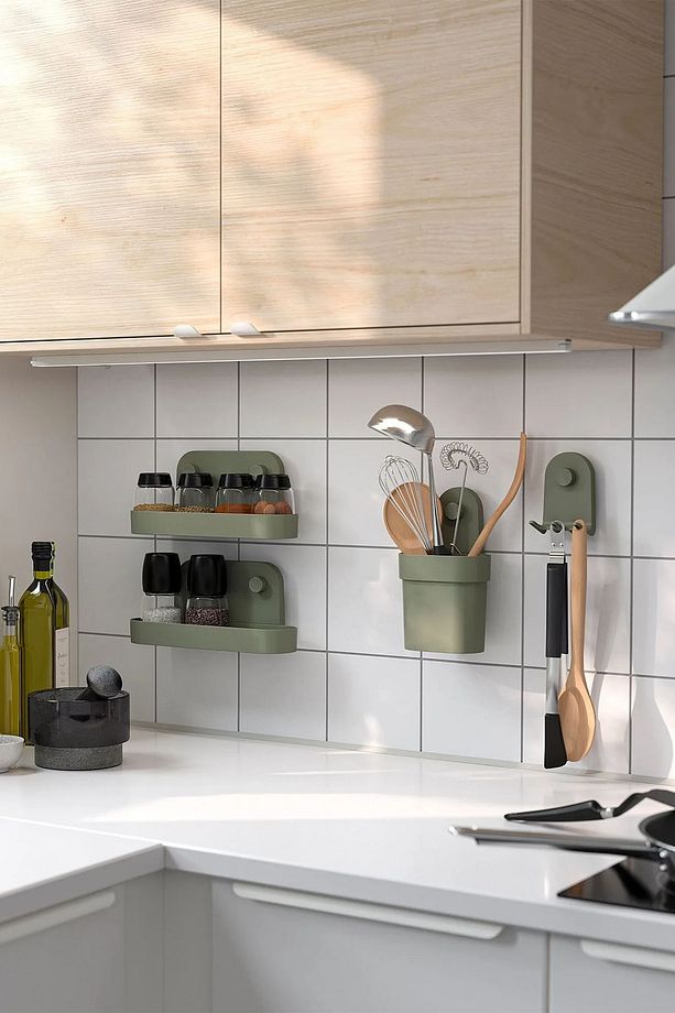 Vantuzlu Mutfak Rafı Baharatlık Banyo Rafı 1 Adet 28cm RD062 - 2