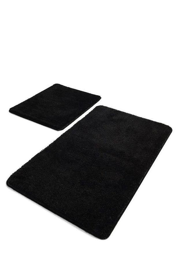 Siyah 2'li Kaymaz Taban Banyo Paspas Seti (60X100-50X60) - 3