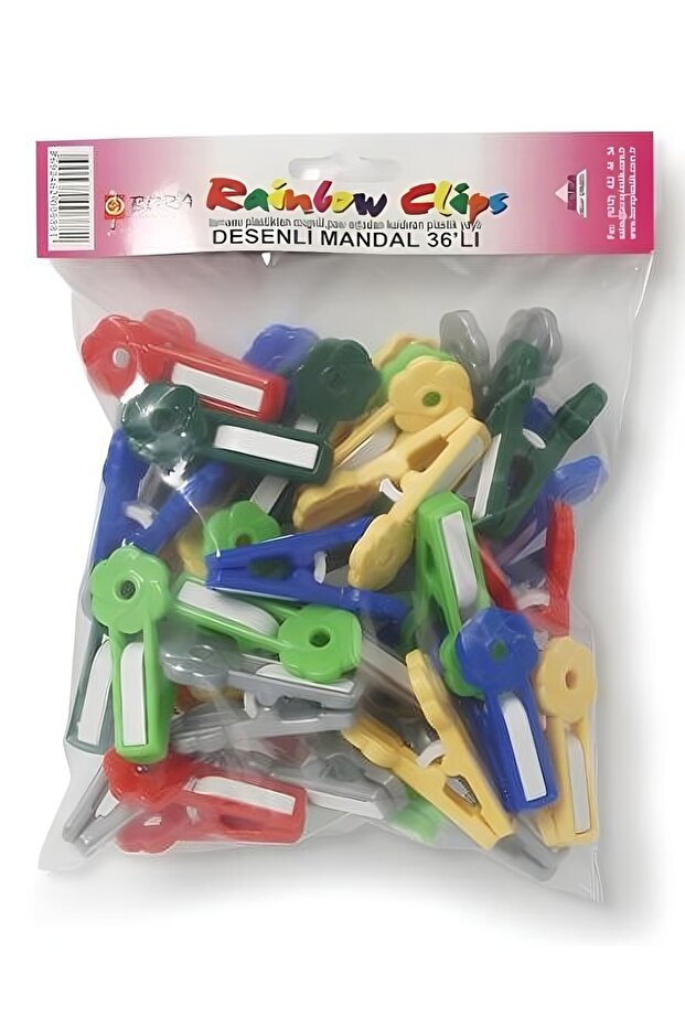 Bora Plastik Plastic Plastic Latch Patterned 36 pcs BO688