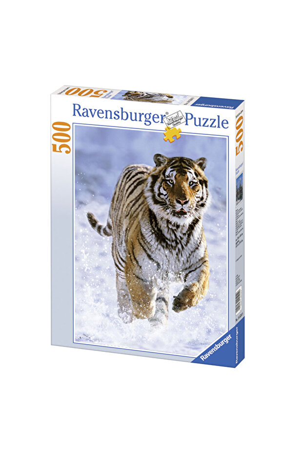 500 Parça Puzzle Kaplan ve Kar RPO144754 - 1
