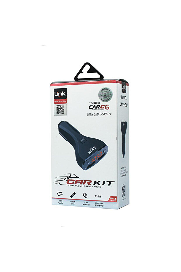 G6 2.4a Şarj Destekli Lcd Ekranlı Fm Transmitter - 3