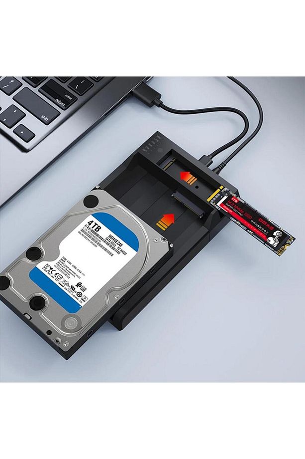 Usb3.2 Gen2 M.2 Nvme Sata 2.5" 3.5" Ssd Hdd Offline Clone Dock Station Klonlama - 6