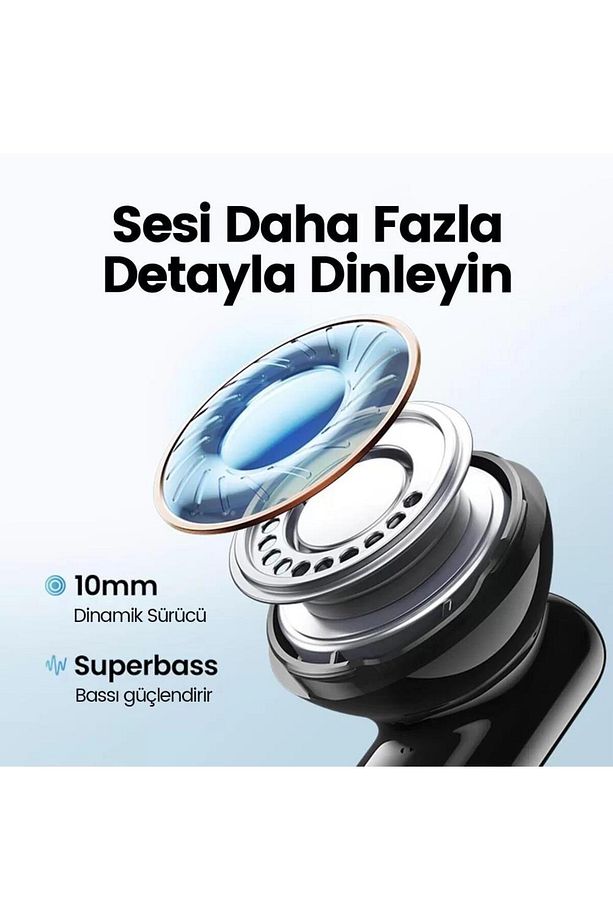 Hitune T3 Anc / Ambiyans Bluetooth 5.2 Tws Kablosuz Kulaklık Siyah - 5