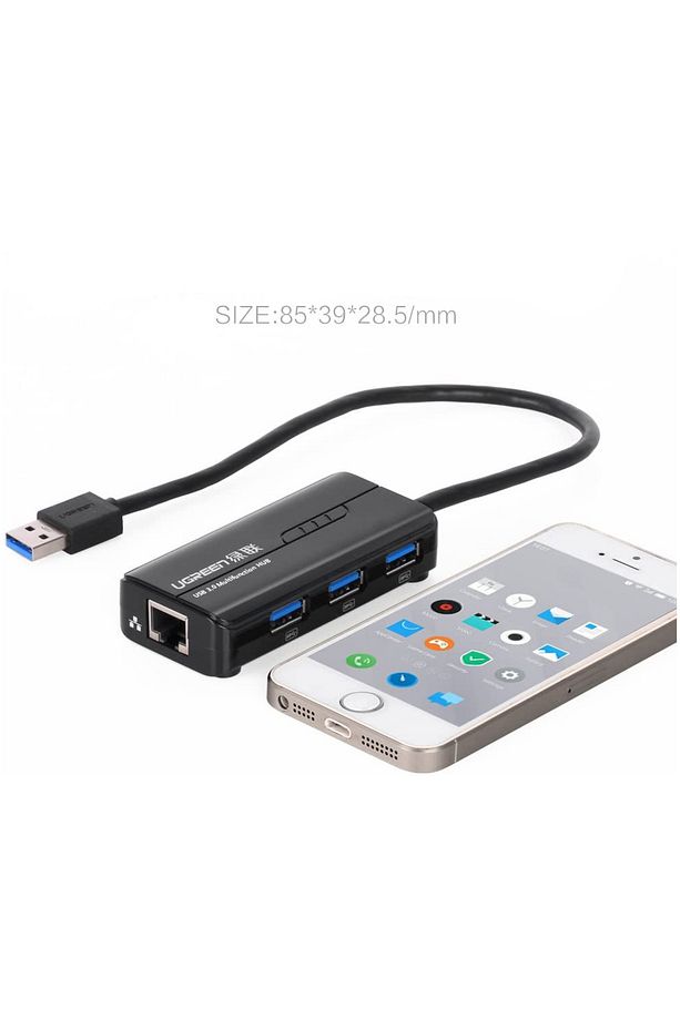 Usb 3.0 Gigabit Ethernet Dönüştürücü Ve 3 Port Usb Hub Çoklayıcı - 4