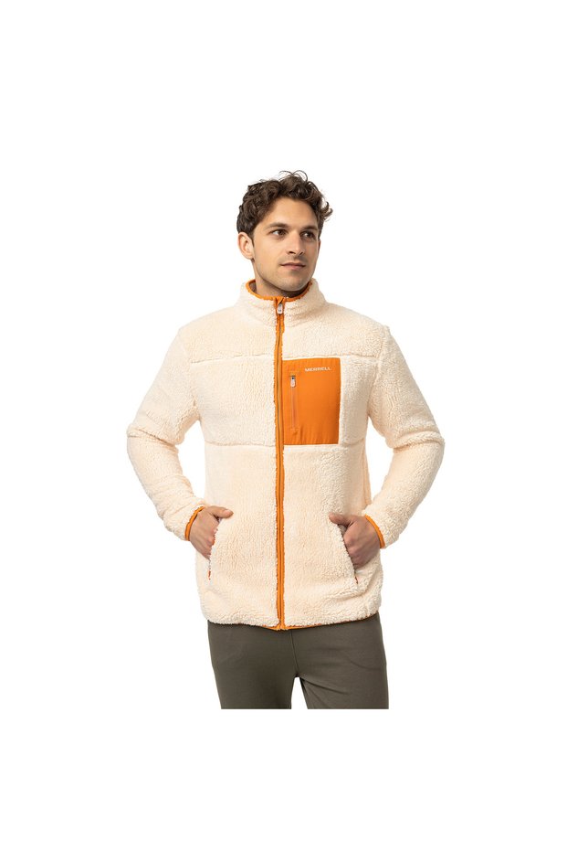 Erkek Outdoor Tekstil Ceket Jer Krem