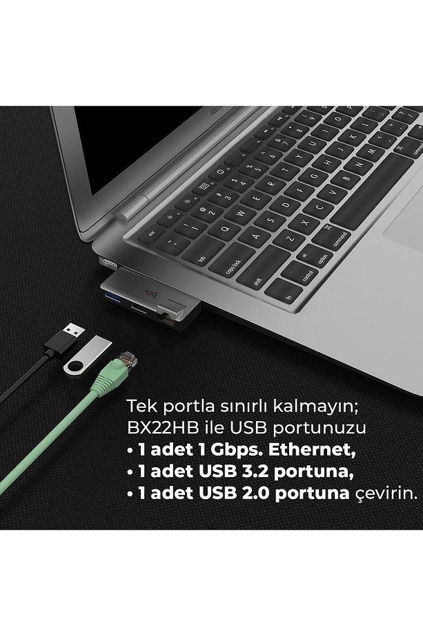 Bx22hb Usb To Usb 3.2 Usb 2.0 Rj45 Dönüştürücü Adaptör - 7