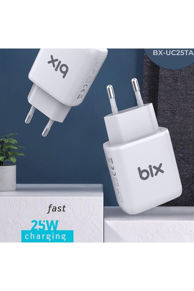 Bx-uc25ta 25w Pd Hızlı Şarj Adaptörü 5a Type-c Kablo - 4