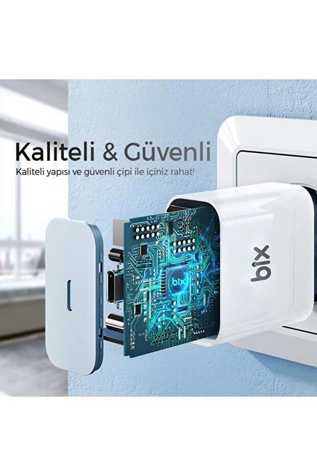 Bx-uc25ta 25w Pd Hızlı Şarj Adaptörü 5a Type-c Kablo - 2