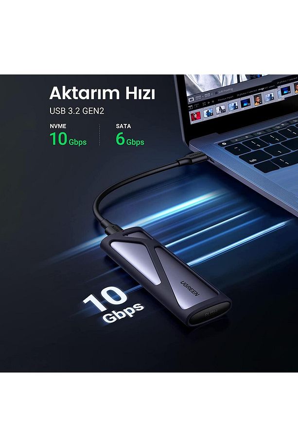 M.2 Nvme Ngff Usb-c 3.2 Gen2 10gbps Disk Kutusu - 3