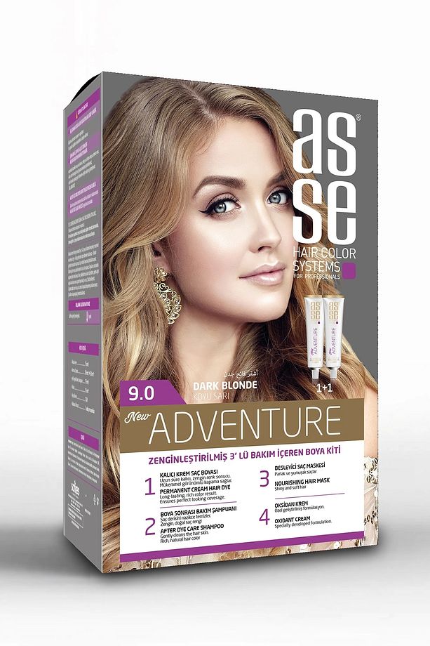 Adventure Set Saç Boyası No:9.0 Koyu Sarı - 1